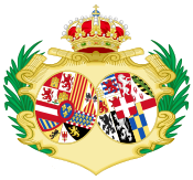 Coat of Arms of Maria Luisa of Savoy, Queen Consort of Spain.svg