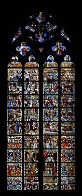 Cologne Cathedral window, interior view (2)