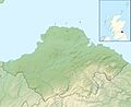 East Lothian UK relief location map