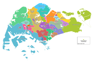 Archivo:Electoral boundaries during the Singapore general elections 2020