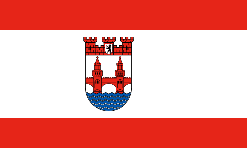 Flagge Bezirk Friedrichshain-Kreuzberg
