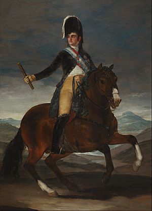 Archivo:Francisco de Goya - Retrato ecuestre de Fernando VII - Google Art Project