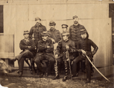 Archivo:French Military Advisors Jules Brunet and Japanese Allies Boshin War 1868-1869