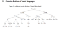 Genetic division of Iranic languages
