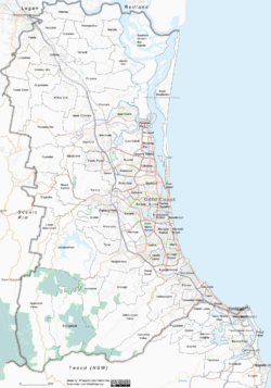 Archivo:Gold Coast Suburbs Map