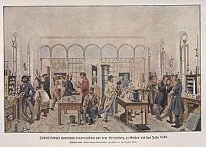 Archivo:Justus von Liebigs Labor, 1840