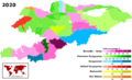 Kyrgyzstan 2020 legislative election map