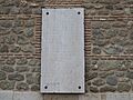 Lápida recordatorio caídos bando nacional 1936-1939, iglesia de Santa María, Illescas, Toledo