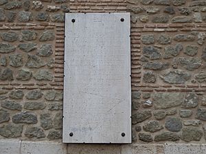 Archivo:Lápida recordatorio caídos bando nacional 1936-1939, iglesia de Santa María, Illescas, Toledo