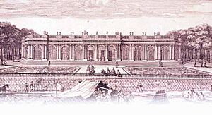 Archivo:La façade du Palais Bourbon, l’époque de la duchesse de Bourbon
