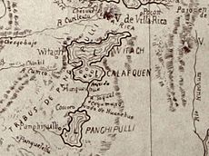 Archivo:Lago Calafquen y Panguipulli en el Plano de Arauco y Valdivia 1870