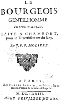 Archivo:Le Bourgeois Gentilhomme, Molière, couverture