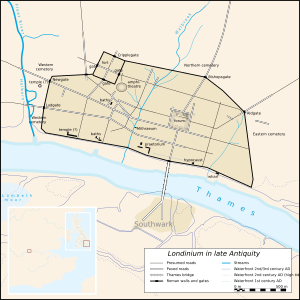 Archivo:Map Londinium 400 AD-en
