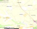 Map commune FR insee code 62674