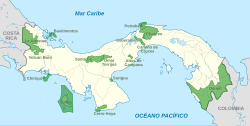 Archivo:Mapa de Panamá (parques naturales)