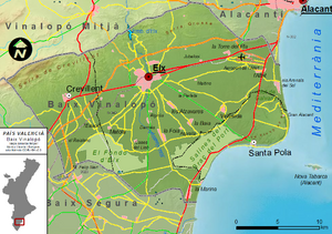Archivo:Mapa del Baix Vinalopó