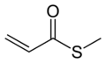 S-methyl-thioacrylate-2D-skeletal