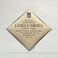 Aquí nació Luisa Carnés