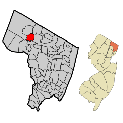 Bergen County New Jersey Incorporated and Unincorporated areas Allendale Highlighted.svg