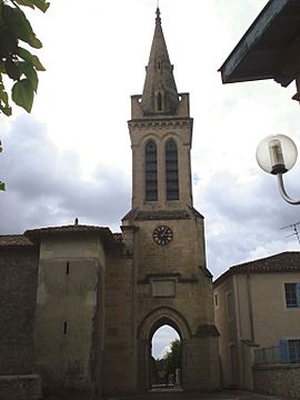 Bernos-Beaulac (Gironde Fr) église de Bernos.JPG