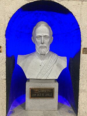 Archivo:Busto de Juan Galo de Lavalle en el Templo de la Patria (Quito, Ecuador)