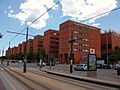 Campus dels Tarongers (Universitat de València) des del tramvia