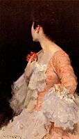 Chase William Merritt Portrait Of A Lady 1890