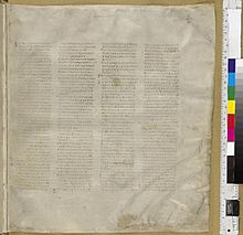 Archivo:Codex Sinaiticus Matthew 1,1-2,5
