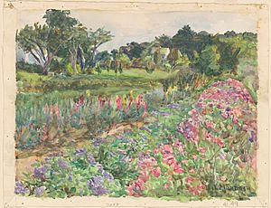 Archivo:Dora Louise Murdoch, Parmelee Estate in Bloom, c. 1920, NGA 180948