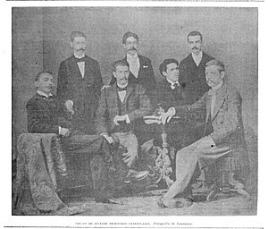 Archivo:Eloy González, Miguel Mármol, César Zumeta, Leopoldo Torres, Andrés Mata, Pedro Emilio Coll y Eduardo Díaz Lecuna