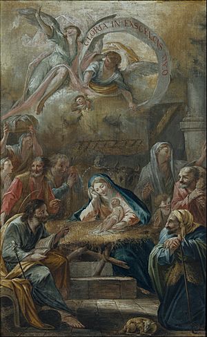 Archivo:Francesc Pla Duran, 'El Vigatà' - Birth of Jesus and the Adoration of the Shepherds - Google Art Project