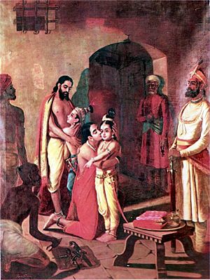 Archivo:Krishna meets parents