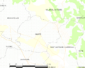 Map commune FR insee code 11216