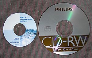 Archivo:Mini CD vs Normal CD comparison