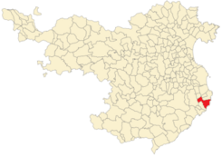 Situación de Palafrugell en la provincia de Gerona.