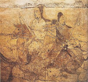 Archivo:Riders on Horseback, Northern Qi Dynasty