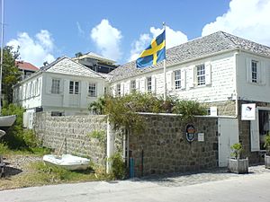 Archivo:Saint-Barthélemy — Gustavia — Consulate for the Kingdom of Sweden (building)