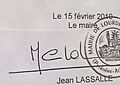 Signature de Jean LASSALLE