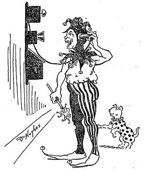 Archivo:The Fool at the Phone - Hughes - 1896