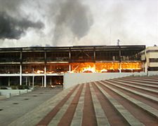 Universidad de Concepcion Incendio despues del terremoto 2010