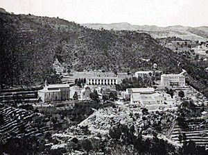 Archivo:Vista del sanatorio de Fontilles en sus años iniciales