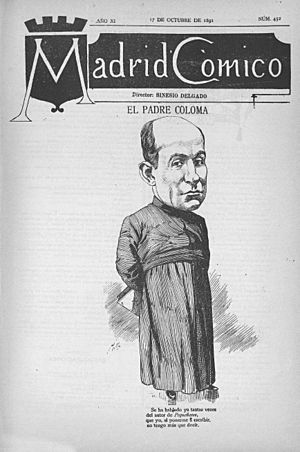 Archivo:1891-10-17, Madrid Cómico, El padre Coloma, Cilla