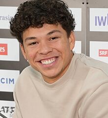 Ben Shelton, media conference, Swiss Indoors Basel 2025 (cropped).jpg