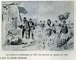 Archivo:Bolchevisme vs fascisme (propaganda poster)