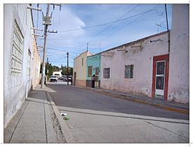 Calle del centro de Cuencamé