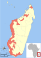 Cheirogaleus medius range map