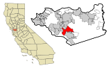 Contra Costa County California Incorporated and Unincorporated areas Alamo Highlighted.svg