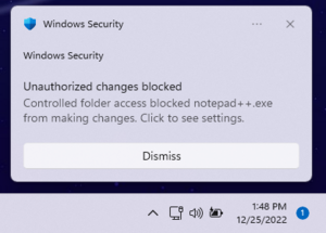 Archivo:Controlled Folder Access