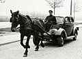 Door paard getrokken taxi