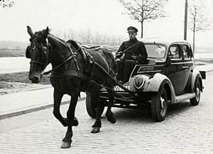 Archivo:Door paard getrokken taxi